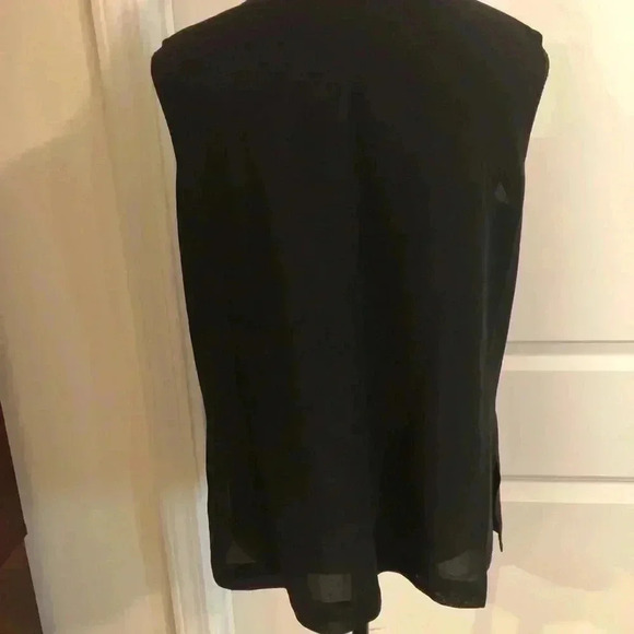 TravelSmith Ladies Black Wool Tank Shell Blouse Sleeveless size 12 - Picture 2 of 3